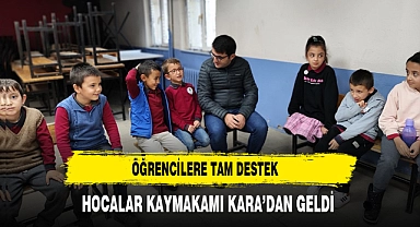 Öğrencilere Tam Destek Kaymakam Kara'dan Geldi