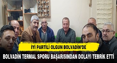 Olgun Bolvadin Termal Sporu tebrik etti
