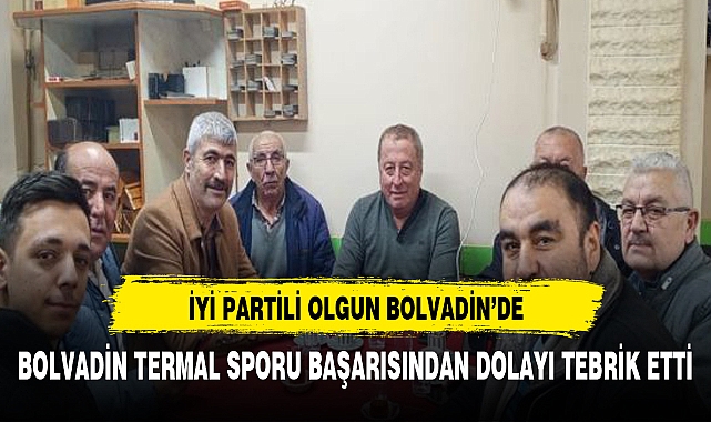 Olgun Bolvadin Termal Sporu tebrik etti