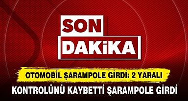 Otomobil Şarampole Girdi: 2 Yaralı
