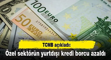 Özel sektörün yurt dışı kredi borcu ekimde azaldı