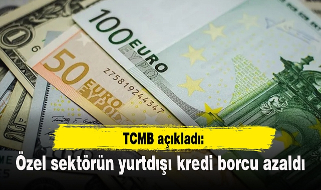 Özel sektörün yurt dışı kredi borcu ekimde azaldı