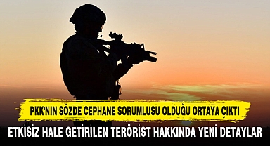 Pkk'nın Sözde Cephane Sorumlusu Olduğu Ortaya Çıktı