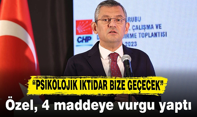 "PSİKOLOJİK İKTİDAR BİZE GEÇECEK"