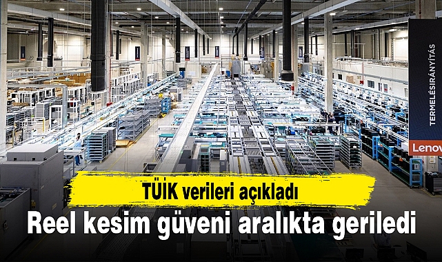 Reel kesim güveni aralıkta geriledi