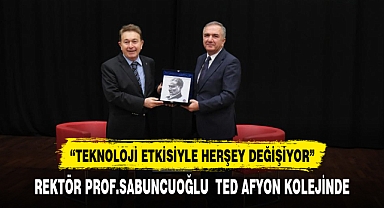 Rektör Sabuncuoğlu ,