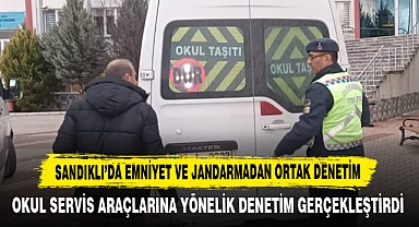 Sandıklı’da Emniyet Ve Jandarmadan Ortak Denetim