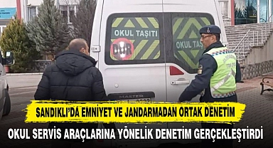 Sandıklı’da Emniyet Ve Jandarmadan Ortak Denetim