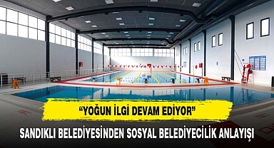 Sandıklı'da jeotermal havuza ilgi devam ediyor