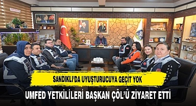 Sandıklı'da Uyuşturucuya Geçit Yok. UMFED Yetkilileri Başkan Çöl'ü Ziyaret Etti