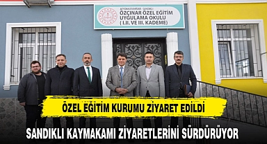 Sandıklı Kaymakamı İlçedeki  Eğitim Kurumlarını Ziyaret Ediyor