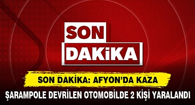 Şarampole Devrilen Otomobilde 2 Kişi Yaralandı
