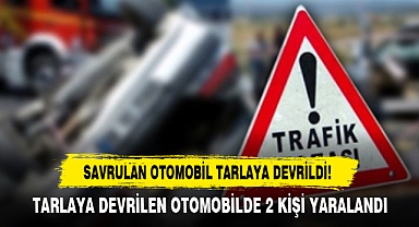 Savrulan Otomobil Tarlaya Devrildi!