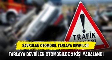 Savrulan Otomobil Tarlaya Devrildi!