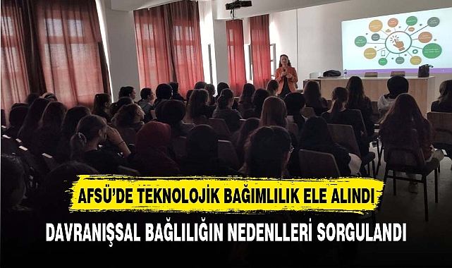 Lise Öğrencilerine Teknoloji Bağımlılığı anlatıldı