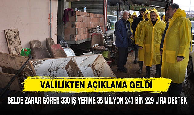 Selde Zarar Gören 330 İş Yerine 35 Milyon 247 Bin 229 Lira Destek