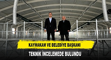 Sinanpaşa'da Kaymakam ve Belediye Başkanı Beraber Teknik İncelemelerde Bulundu