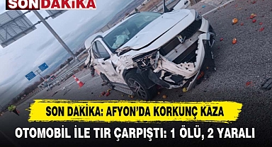 Son Dakika: Afyon’da Korkunç Kaza
