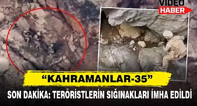 Son Dakika: Teröristlerin Sığınakları İmha Edildi