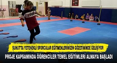 Şuhut'ta Yetenekli Sporcular Eğitmenlerimizin Gözetiminde Gelişiyor