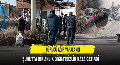 ŞUHUTTA BİR ANLIK DİKKATSİZLİK KAZA GETİRDİ