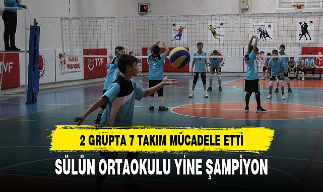 SÜLÜN ORTAOKULU YİNE ŞAMPİYON