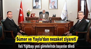 Sümer ve Yayla’dan nezaket ziyareti