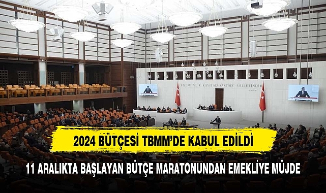 TBMM'de 2024 Bütçesi Kabul Edildi, Emeklilere 5 Bin Liralık İkramiye Ayrıldı
