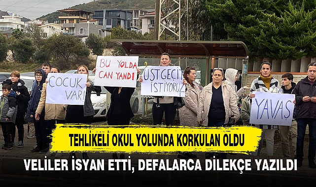 TEHLİKELİ OKUL YOLUNDA KORKULAN OLDU