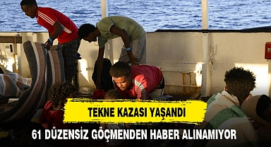 TEKNE KAZASI YAŞANDI
