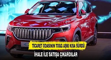 Ticaret Odası'nın TOGG aşkı kısa sürdü: Satışa çıkardı