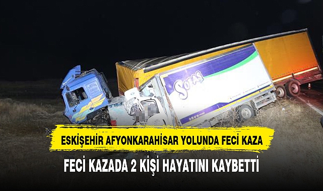 Tır ile kamyonet kafa kafaya çarpıştı: 2 ölü