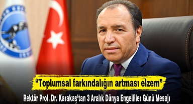 “Toplumsal farkındalığın artması elzem”