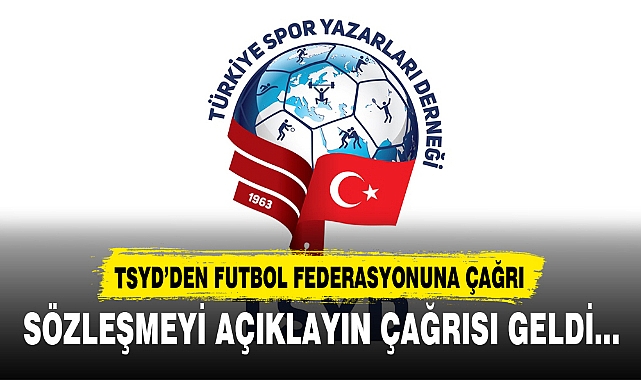 TSYD’DEN FUTBOL FEDERASYONUNA ÇAĞRI
