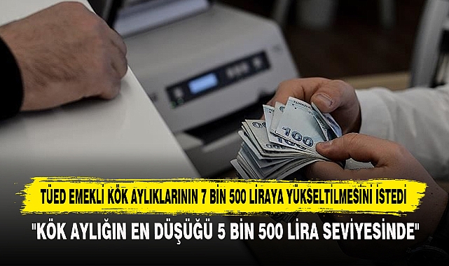 TÜED Emekli Kök Aylıklarının 7 Bin 500 Liraya Yükseltilmesini İstedi