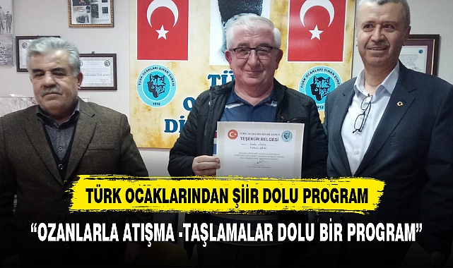 Türk Ocaklarından şairler ve şiirleri bir araya getiren program
