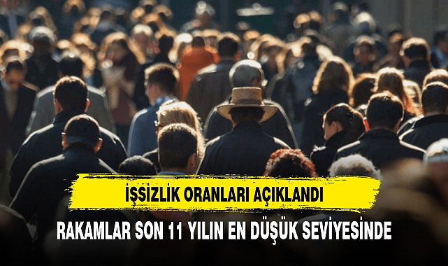 Türkiye'de işsizlik son 11 yılın en düşük seviyesinde