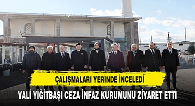 Vali Yiğitbaşı Çalışmaları Yerinde İnceledi