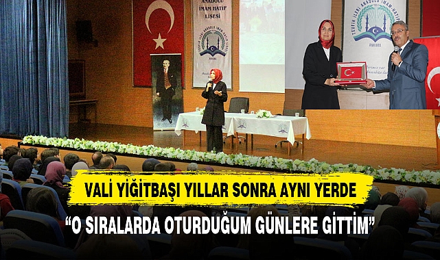 Vali Yiğitbaşı yıllar sonra aynı yerde