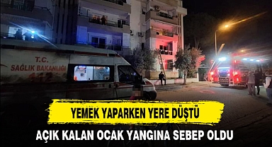 YEMEK YAPARKEN YERE DÜŞTÜ