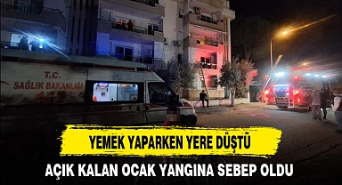 YEMEK YAPARKEN YERE DÜŞTÜ