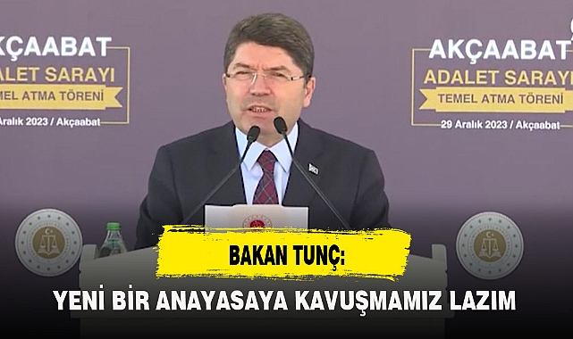 YENİ BİR ANAYASAYA KAVUŞMAMIZ LAZIM