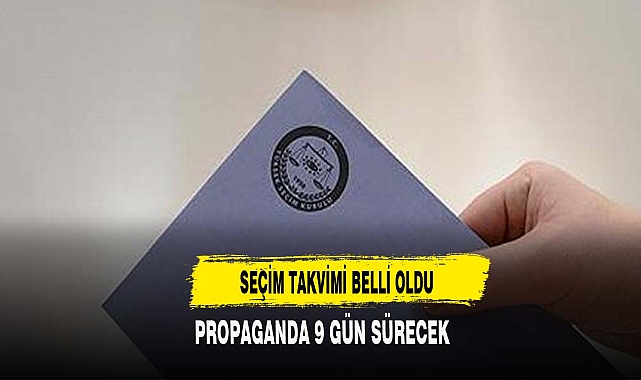 Yerel seçim takvimi belli oldu