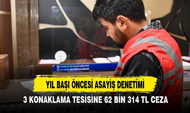 YIL BAŞI ÖNCESİ ASAYİŞ DENETİMİ