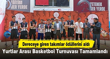 Yurtlar Arası Basketbol Turnuvası Tamamlandı