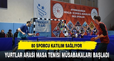 YURTLAR ARASI MASA TENİSİ MÜSABAKALARI BAŞLADI