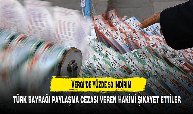 YÜZDE 50 VERGİ İNDİRİMİ YAPILDI