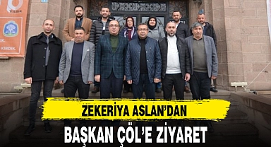 ZEKERİYA ASLAN’DAN BAŞKAN ÇÖL’E ZİYARET