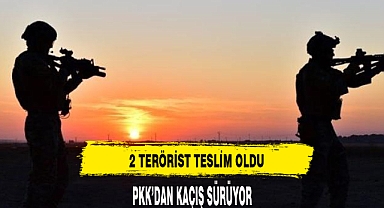 2 TERÖRİST TESLİM OLDU