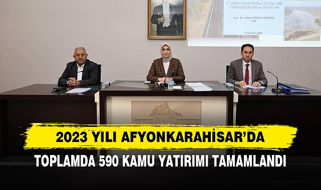 2023 Yılı Afyonkarahisar’da; Toplamda 590 Kamu Yatırımı Tamamlandı
